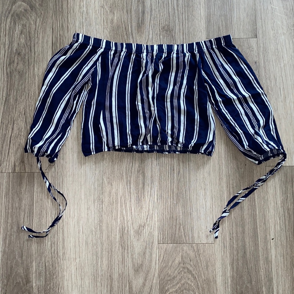 Off the shoulder crop top